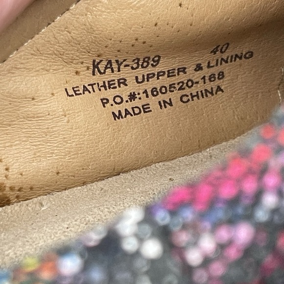 Alegria KAY-389 Leather Clogs Size 40 US 9 Slip Resistant Multicolor - Picture 4 of 8